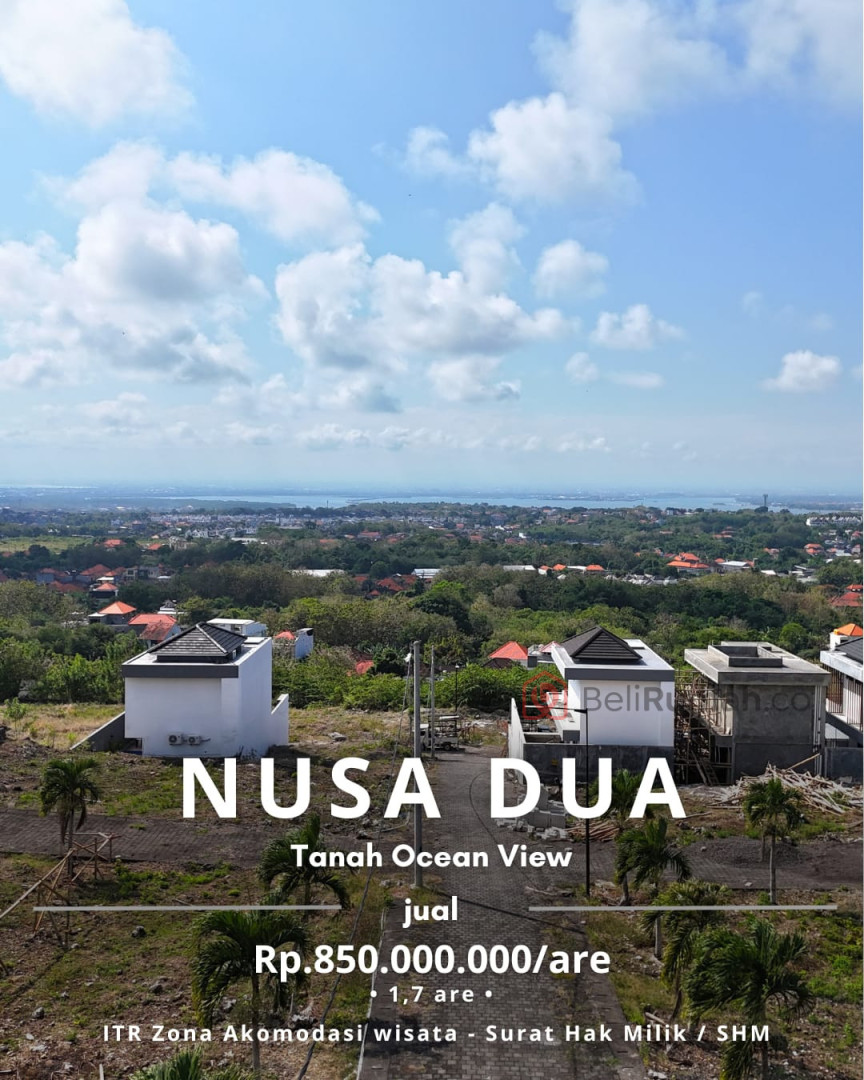 Tanah Premium Pemandangan Laut dalam Kawasan Cluster Villa Nusa dua - BeliRumah