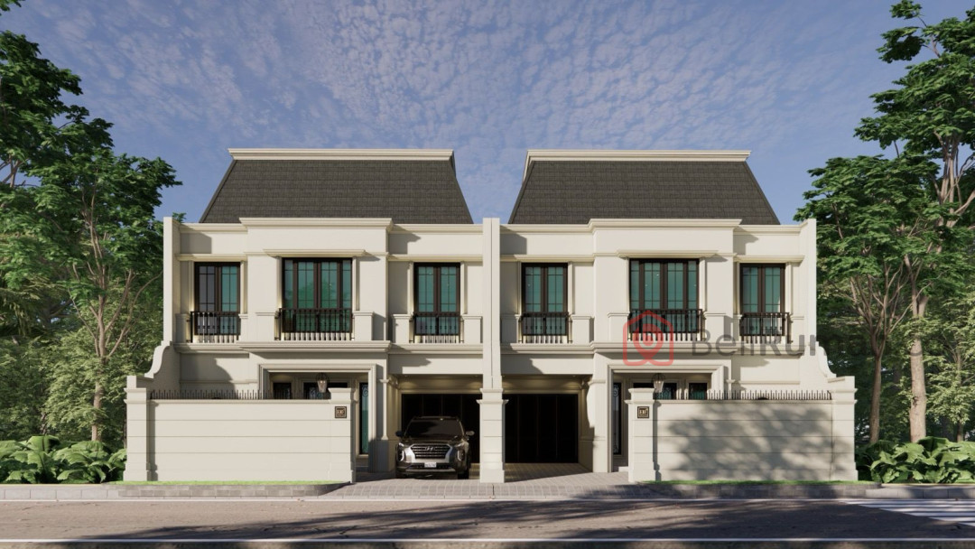 DIJUAL BRAND NEW RUMAH MEWAH AMERICAN CLASSIC DENGAN ROOFTOP - BeliRumah
