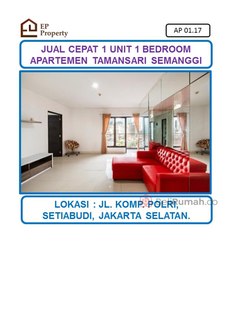 Jual Cepat Apartemen Taman Semanggi - BeliRumah