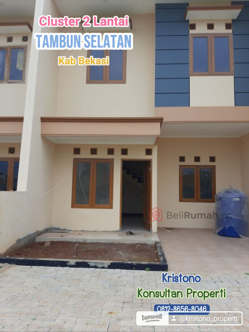 Rumah Baru SHM 2 Lantai Strategis Dekat Stasiun Tambun - BeliRumah
