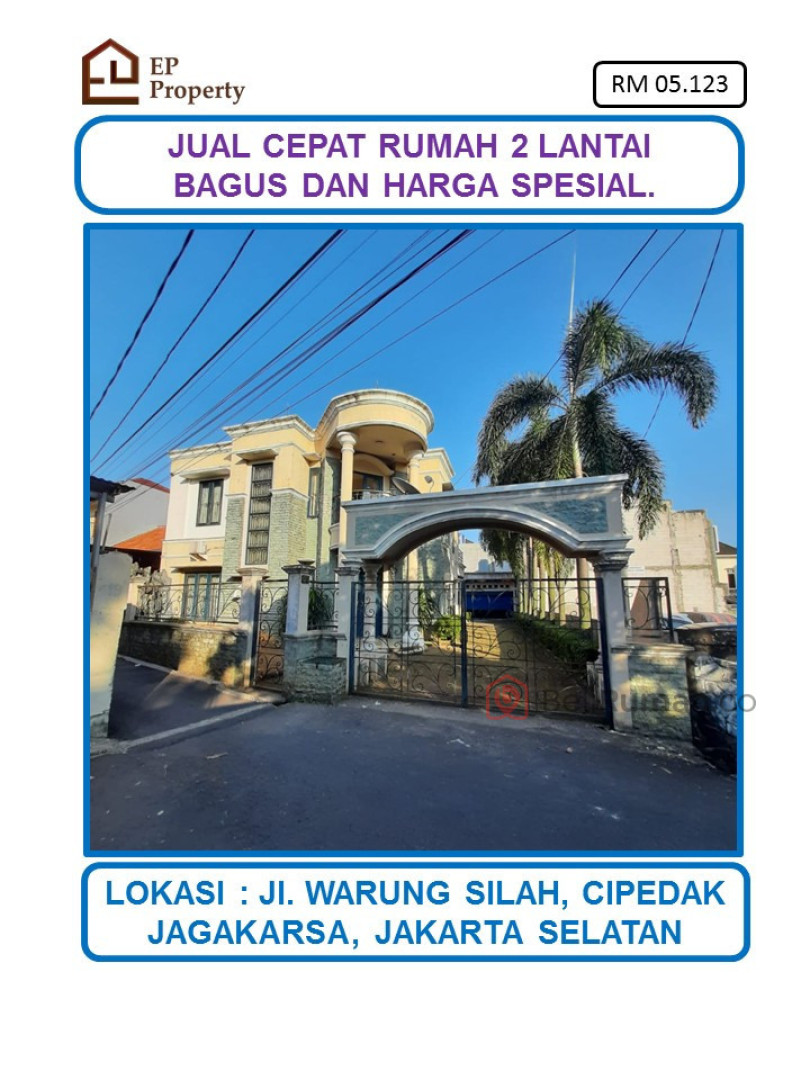 Jual Harga Dibawah pasaran Rumah di Jl Warung Silah Jagakarsa Jaksel - BeliRumah