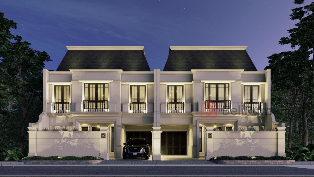 RUMAH MEWAH AMERICAN CLASSIC DENGAN ROOFTOP DI CEMPAKA PUTIH - BeliRumah